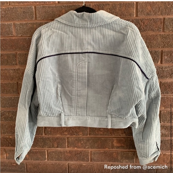 Oversized cropped corduroy chic jacket - Picture 7 of 7